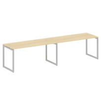 Metal System Quattro Р. ст. на 2 раб. места на О-образном м/к 40БО.СМ-2.4 Акация/Антрацит металл 3200*720*750 Metal System Quattro Р. ст. на 2 раб. места на О-образном м/к 40БО.СМ-2.4 Акация/Антрацит металл 3200*720*750