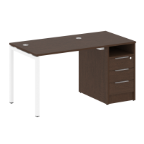 Metal System Quattro Р. ст. с тумбой на П-образном м/к 40БП.РС-СТП-1.1 Акация/Антрацит металл 1412*720*750 Metal System Quattro Р. ст. с тумбой на П-образном м/к 40БП.РС-СТП-1.1 Акация/Антрацит металл 1412*720*750