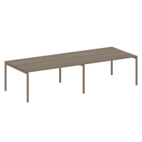 Metal System Quattro Перег. стол (2 столешницы) на П-образном м/к 40БП.ПРГ-2.4 Акация/Антрацит металл 3200*1235*750 Metal System Quattro Перег. стол (2 столешницы) на П-образном м/к 40БП.ПРГ-2.4 Акация/Антрацит металл 3200*1235*750