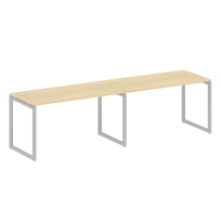 Metal System Quattro Р. ст. на 2 раб. места на О-образном м/к 40БО.СМ-2.3 Акация/Антрацит металл 2800*720*750 Metal System Quattro Р. ст. на 2 раб. места на О-образном м/к 40БО.СМ-2.3 Акация/Антрацит металл 2800*720*750