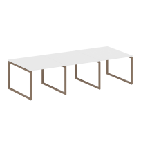 Metal System Quattro Перег. стол (3 столешницы) на О-оразном м/к 40БО.ПРГ-3.1 Акация/Антрацит металл 3000*1235*750 Metal System Quattro Перег. стол (3 столешницы) на О-оразном м/к 40БО.ПРГ-3.1 Акация/Антрацит металл 3000*1235*750