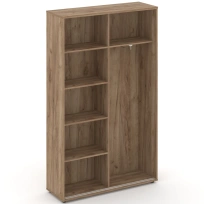 Шкаф-купе комбинированный Style Project SN.SHK-002 / Акация Лорка – Белый – Черные ручки / 1200×400×1982 Шкаф-купе комбинированный Style Project SN.SHK-002 / Акация Лорка – Белый – Черные ручки / 1200×400×1982