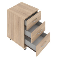 Тумба для документов мобильная Simple SC-3M.1 Дуб Юкон Модерн 412×450×566