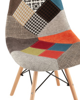 Стул Eames DSW пэчворк черно-белый Стул Eames DSW пэчворк черно-белый