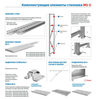 Полка MS U 100х90 перфорированная Полка MS U 100х90 перфорированная