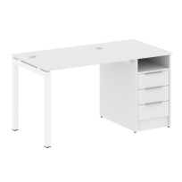 Metal System Quattro Р. ст. с тумбой на П-образном м/к 50БП.РС-СТП-1.1 Акация/Антрацит металл 1412*720*750 Metal System Quattro Р. ст. с тумбой на П-образном м/к 50БП.РС-СТП-1.1 Акация/Антрацит металл 1412*720*750