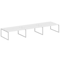 Metal System Quattro Р. ст. на 6 раб. места на О-образном м/к 40БО.СМ-6.5 Акация/Антрацит металл 5400*1475*750 Metal System Quattro Р. ст. на 6 раб. места на О-образном м/к 40БО.СМ-6.5 Акация/Антрацит металл 5400*1475*750
