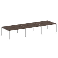 Metal System Quattro Р. ст. на 6 раб. места на П-образном м/к 50БП.СМ-6.4 Акация/Антрацит металл 4800*1475*750 Metal System Quattro Р. ст. на 6 раб. места на П-образном м/к 50БП.СМ-6.4 Акация/Антрацит металл 4800*1475*750
