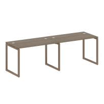 Metal System Quattro Р. ст. на 2 раб. места на О-образном м/к 40БО.СМ-2.2 Акация/Антрацит металл 2400*720*750 Metal System Quattro Р. ст. на 2 раб. места на О-образном м/к 40БО.СМ-2.2 Акация/Антрацит металл 2400*720*750