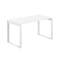 Стол офисный с вырезом Allegro / 1600×800×750 / Профиль О-образный: 70×20 Белый / / Столешница: Белый / AG.109.WH.V.72.WH Стол офисный с вырезом Allegro / 1600×800×750 / Профиль О-образный: 70×20 Белый / / Столешница: Белый / AG.109.WH.V.72.WH
