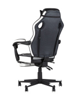 Кресло игровое TopChairs Virage черно-белое Кресло игровое TopChairs Virage черно-белое