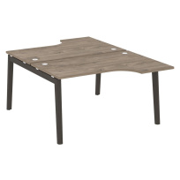 Onix Wood Рабочая станция OW.D.SA-2 Белый бриллиант/Дуб светлый/Белый металл 1380*1995*750 (1475/460)