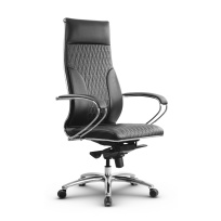 Кресло для руководителя Метта L 1c 44B/K_17838 Кожа перфорированная NewLeather – Черный Кресло для руководителя Метта L 1c 44B/K_17838 Кожа перфорированная NewLeather – Черный