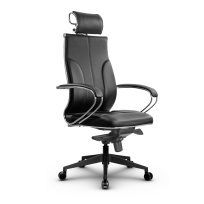 Кресло для руководителя Метта L 2c 46/K_17840_Кожа перфорированная NewLeather - Черный_Кожа перфорированная NewLeather - Черный Кресло для руководителя Метта L 2c 46/K_17840_Кожа перфорированная NewLeather - Черный_Кожа перфорированная NewLeather - Черный