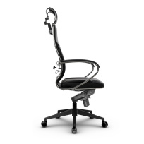 Кресло для руководителя Метта L 2c 46/K_17840_Кожа перфорированная NewLeather - Черный_Кожа перфорированная NewLeather - Черный Кресло для руководителя Метта L 2c 46/K_17840_Кожа перфорированная NewLeather - Черный_Кожа перфорированная NewLeather - Черный