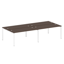 Metal System Quattro Р. ст. на 4 раб. места на П-образном м/к 50БП.СМ-4.4 Акация/Антрацит металл 3200*1475*750 Metal System Quattro Р. ст. на 4 раб. места на П-образном м/к 50БП.СМ-4.4 Акация/Антрацит металл 3200*1475*750