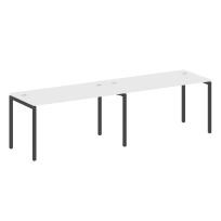 Metal System Quattro Р. ст. на 2 раб. места на П-образном м/к 40БП.СМ-2.3 Акация/Антрацит металл 2800*720*750 Metal System Quattro Р. ст. на 2 раб. места на П-образном м/к 40БП.СМ-2.3 Акация/Антрацит металл 2800*720*750