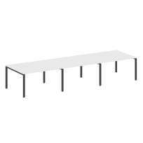 Metal System Перег. стол (3 столешницы) на П-оразном м/к БП.ПРГ-3.3 Акация/Антрацит металл 4200*1235*750 Metal System Перег. стол (3 столешницы) на П-оразном м/к БП.ПРГ-3.3 Акация/Антрацит металл 4200*1235*750