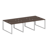 Metal System Р. ст. на 6 раб. места на О-образном м/к БО.СМ-6.1 Акация/Антрацит металл 3000*1475*750 Metal System Р. ст. на 6 раб. места на О-образном м/к БО.СМ-6.1 Акация/Антрацит металл 3000*1475*750