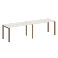Metal System Quattro Р. ст. на 2 раб. места на П-образном м/к 50БП.СМ-2.3 Акация/Антрацит металл 2800*720*750 Metal System Quattro Р. ст. на 2 раб. места на П-образном м/к 50БП.СМ-2.3 Акация/Антрацит металл 2800*720*750