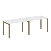 Metal System Quattro Р. ст. на 2 раб. места на П-образном м/к 50БП.СМ-2.2 Акация/Антрацит металл 2400*720*750 Metal System Quattro Р. ст. на 2 раб. места на П-образном м/к 50БП.СМ-2.2 Акация/Антрацит металл 2400*720*750