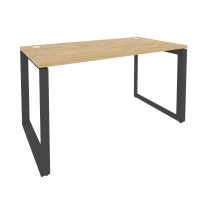 Onix Стол рабочий на О-образном м/к O.MO-SP-3.7 Тиквуд светлый/Антрацит металл 1380*720*750 Onix Стол рабочий на О-образном м/к O.MO-SP-3.7 Тиквуд светлый/Антрацит металл 1380*720*750