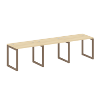 Metal System Quattro Р. ст. на 3 раб. места на О-образном м/к 50БО.СМ-3.1 Акация/Антрацит металл 3000*720*750 Metal System Quattro Р. ст. на 3 раб. места на О-образном м/к 50БО.СМ-3.1 Акация/Антрацит металл 3000*720*750