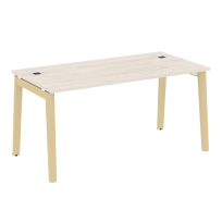 Onix Wood Direct Стол руководителя OW.SRR-4.8 Белый бриллиант/Дуб светлый/Белый металл 1580*800*750 Onix Wood Direct Стол руководителя OW.SRR-4.8 Белый бриллиант/Дуб светлый/Белый металл 1580*800*750