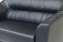 Двухместный диван Райт Вуд Euroforma / Экокожа Euroline / Черный 9100 / 1450×850×920 Двухместный диван Райт Вуд Euroforma / Экокожа Euroline / Черный 9100 / 1450×850×920