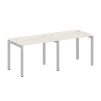 Metal System Quattro Р. ст. на 2 раб. места на П-образном м/к 50БП.СМ-2.1 Акация/Антрацит металл 2000*720*750