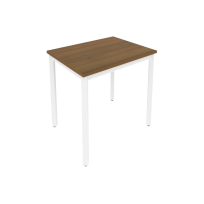 Slim Стол офисный на металлокаркасе С.СП-2.1 Белый/Чёрный металл 780×600×750