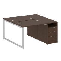 Metal System Quattro Р. ст. с тумбой на О-образном м/к 40БО.РС-СТП-2.1 Акация/Антрацит металл 1412*1475*750 Metal System Quattro Р. ст. с тумбой на О-образном м/к 40БО.РС-СТП-2.1 Акация/Антрацит металл 1412*1475*750
