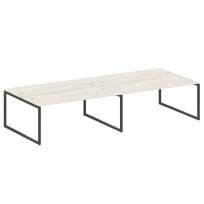 Metal System Quattro Р. ст. на 4 раб. места на О-образном м/к 40БО.СМ-4.5 Акация/Антрацит металл 3600*1475*750 Metal System Quattro Р. ст. на 4 раб. места на О-образном м/к 40БО.СМ-4.5 Акация/Антрацит металл 3600*1475*750