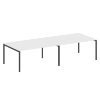 Metal System Quattro Перег. стол (2 столешницы) на П-образном м/к 40БП.ПРГ-2.4 Акация/Антрацит металл 3200*1235*750 Metal System Quattro Перег. стол (2 столешницы) на П-образном м/к 40БП.ПРГ-2.4 Акация/Антрацит металл 3200*1235*750