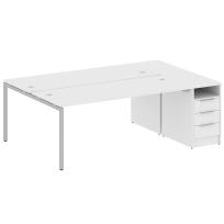 Metal System Quattro Р. ст. с тумбой на П-образном м/к 40БП.РС-СТП-2.5 Акация/Антрацит металл 2212*1475*750 Metal System Quattro Р. ст. с тумбой на П-образном м/к 40БП.РС-СТП-2.5 Акация/Антрацит металл 2212*1475*750
