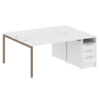 Metal System Quattro Р. ст. с тумбой на П-образном м/к 40БП.РС-СТП-2.3 Акация/Антрацит металл 1812*1475*750 Metal System Quattro Р. ст. с тумбой на П-образном м/к 40БП.РС-СТП-2.3 Акация/Антрацит металл 1812*1475*750