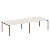 Metal System Quattro Перег. стол (2 столешницы) на П-образном м/к 50БП.ПРГ-2.4 Акация/Антрацит металл 3200*1235*750 Metal System Quattro Перег. стол (2 столешницы) на П-образном м/к 50БП.ПРГ-2.4 Акация/Антрацит металл 3200*1235*750
