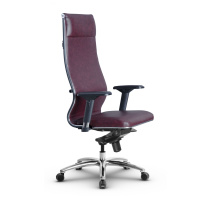 Кресло для руководителя Метта L 1m 42/4D_17838_Кожа перфорированная NewLeather – Темно-коричневый Кресло для руководителя Метта L 1m 42/4D_17838_Кожа перфорированная NewLeather – Темно-коричневый