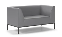 Двухместный диван Ультра 2.0 Euroforma / Экокожа Euroline / Черный / 1420×720×750 Двухместный диван Ультра 2.0 Euroforma / Экокожа Euroline / Черный / 1420×720×750