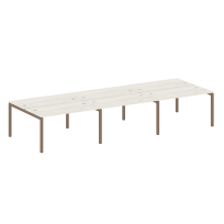 Metal System Quattro Р. ст. на 6 раб. места на П-образном м/к 50БП.СМ-6.3 Акация/Антрацит металл 4200*1475*750 Metal System Quattro Р. ст. на 6 раб. места на П-образном м/к 50БП.СМ-6.3 Акация/Антрацит металл 4200*1475*750