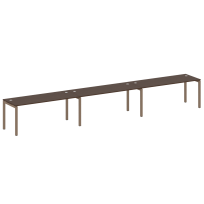 Metal System Quattro Р. ст. на 3 раб. места на П-образном м/к 50БП.СМ-3.5 Акация/Антрацит металл 5400*720*750 Metal System Quattro Р. ст. на 3 раб. места на П-образном м/к 50БП.СМ-3.5 Акация/Антрацит металл 5400*720*750
