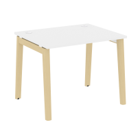 Onix Wood Стол офисный OW.SP-1.8 Дуб мали/Дуб светлый/Белый металл 980×800×750 Onix Wood Стол офисный OW.SP-1.8 Дуб мали/Дуб светлый/Белый металл 980×800×750