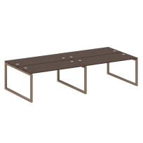 Metal System Quattro Р. ст. на 4 раб. места на О-образном м/к 50БО.СМ-4.4 Акация/Антрацит металл 3200*1475*750 Metal System Quattro Р. ст. на 4 раб. места на О-образном м/к 50БО.СМ-4.4 Акация/Антрацит металл 3200*1475*750