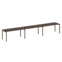 Metal System Quattro Р. ст. на 3 раб. места на П-образном м/к 50БП.СМ-3.4 Акация/Антрацит металл 4800*720*750 Metal System Quattro Р. ст. на 3 раб. места на П-образном м/к 50БП.СМ-3.4 Акация/Антрацит металл 4800*720*750