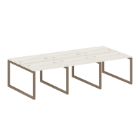 Metal System Quattro Р. ст. на 6 раб. места на О-образном м/к 50БО.СМ-6.1 Акация/Антрацит металл 3000*1475*750 Metal System Quattro Р. ст. на 6 раб. места на О-образном м/к 50БО.СМ-6.1 Акация/Антрацит металл 3000*1475*750