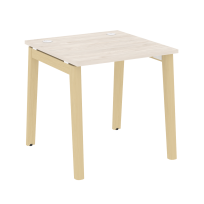 Onix Wood Стол офисный OW.SP-0.8 Дуб мали/Дуб светлый/Белый металл 780×800×750 Onix Wood Стол офисный OW.SP-0.8 Дуб мали/Дуб светлый/Белый металл 780×800×750