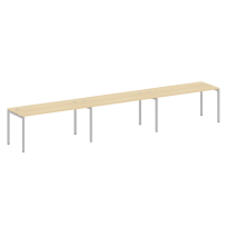 Metal System Quattro Р. ст. на 3 раб. места на П-образном м/к 40БП.СМ-3.4 Акация/Антрацит металл 4800*720*750 Metal System Quattro Р. ст. на 3 раб. места на П-образном м/к 40БП.СМ-3.4 Акация/Антрацит металл 4800*720*750