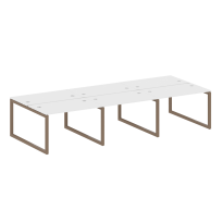 Metal System Quattro Р. ст. на 6 раб. места на О-образном м/к 50БО.СМ-6.2 Акация/Антрацит металл 3600*1475*750 Metal System Quattro Р. ст. на 6 раб. места на О-образном м/к 50БО.СМ-6.2 Акация/Антрацит металл 3600*1475*750