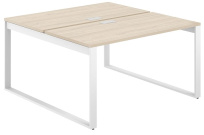 Стол-бенч с лючком Allegro / 1400×1438×750 / Профиль О-образный: 70×20 Белый / Столешница: Белый / AG.135.WH.L.72.WH Стол-бенч с лючком Allegro / 1400×1438×750 / Профиль О-образный: 70×20 Белый / Столешница: Белый / AG.135.WH.L.72.WH