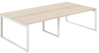 Стол-бенч с лючком Allegro / 3200×1638×750 / Профиль О-образный: 70×20 Белый / Столешница: Белый / AG.149.WH.L.72.WH Стол-бенч с лючком Allegro / 3200×1638×750 / Профиль О-образный: 70×20 Белый / Столешница: Белый / AG.149.WH.L.72.WH